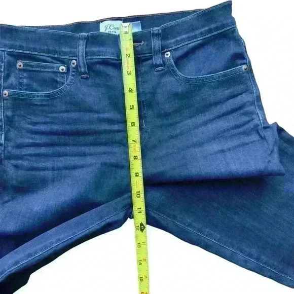 9" high-rise toothpick j crew skinny jeans size 28T - Picture 8 of 14